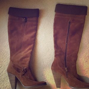 Tall high heel boots